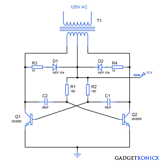 40 Watt Inverter Circuit using CD4047 - Gadgetronicx - 188金宝搏bet官方,欢迎您~